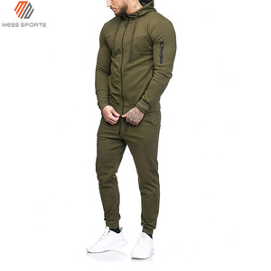MESS SPORTS Tissu extensible quatre directions écologique en polyester/coton respirant et doux, survêtement décontracté pour homme brodé - Product Image 2