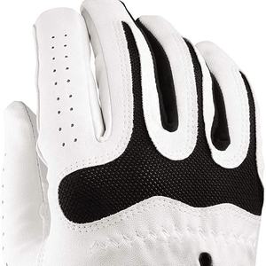 Gants de golf pour hommes les plus vendus en cuir véritable Spandex entièrement personnalisables avec une qualité de poignée stable de luxe garantie - Product Image 1