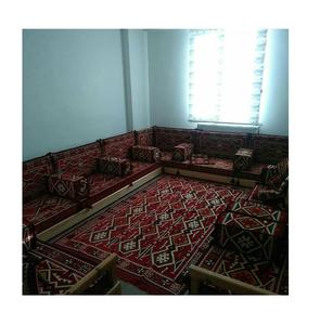 Juego de sofás orientales de madera maciza en forma de U, muebles de patio exterior para muebles de jardín y sala de estar - Product Image 1