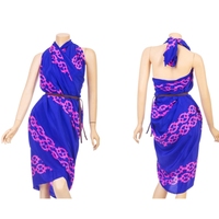 Sarongs de plage en coton doux et soyeux de haute qualité, personnalisés, avec motif floral, pour l'été
