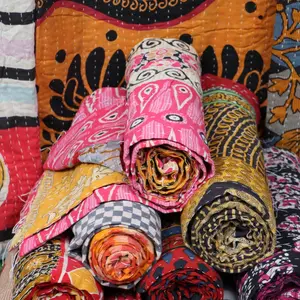 复古棉被印度手工设计师拼接床罩床罩毯子制造商和批发商