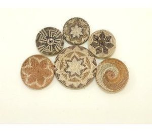 Ensemble de décorations écologiques en rotin, décorations murales faites à la main, accessoires de décoration en rotin, fabriqué au Vietnam, offre spéciale - Product Image 3