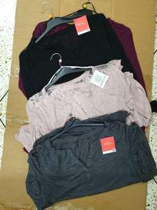 Lotes de Camisetas de Algodón Casuales de Manga Larga con Cuello Redondo para Mujer, de Marca, Excedentes/Restantes de Bangladesh - Product Image 4