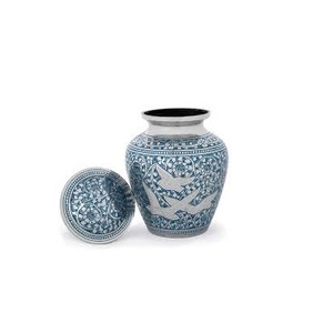 Urne pour animaux de compagnie, cendres, pattes imprimées, taille en métal, vente en gros, fournitures commémoratives décoratives pour animaux de compagnie - Product Image 1