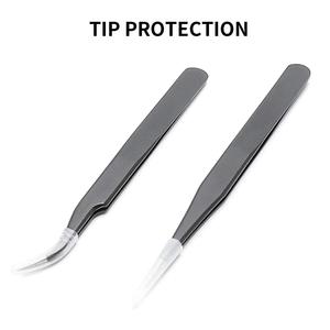 Pinzas profesionales para cejas de acero inoxidable aprobadas por la CE, cuidado de la belleza, pinzas puntiagudas curvas rectas para extensión de pestañas - Product Image 6