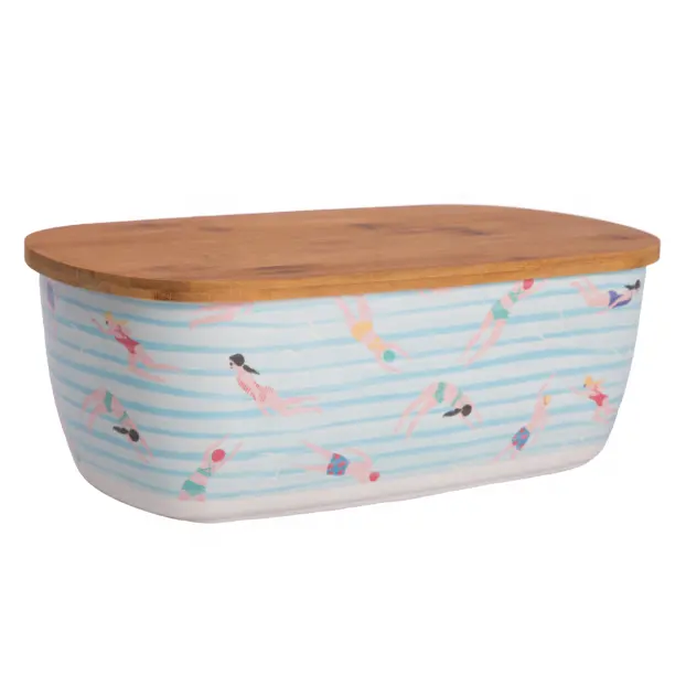 cheap bamboo fiber bread food storage container box malaysia style wholesale