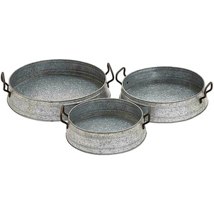 Venta caliente clásico Retro europeo plato bandeja personalizada hierro arte comida bandeja uso doméstico fotografía puesta en escena servir Material de Metal - Product Image 4