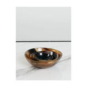 Bol en corne et bol à soupe en corne kraft de différentes tailles et au mieux poli pour salade en corne de légumes et de fruits - Product Image 1