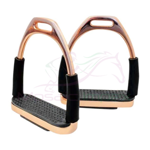 Estribos Flexibles para Caballo de Acero Inoxidable y Aluminio de la Mejor Calidad de Mosaic Impex, Ligeros, Duraderos, Modelo MI-4302 - Product Image 1