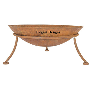 Lujoso pozo de fuego redondo de metal Diseñador clásico Hecho a mano Mejor pozo de fuego Venta al por mayor Estilo indio Mejor pozo de fuego de metal - Product Image 3