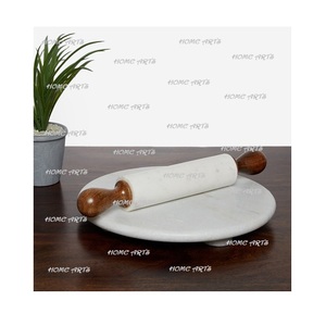 Dụng Cụ Làm Roti Tròn Thủ Công Chakla Belan Bảng Chakla Đá Cẩm Thạch Trắng Vẽ Tay Kích Thước Tùy Chỉnh & Chốt Lăn - Product Image 4