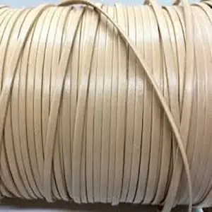 Grosir Kabel Kulit Krim 3Mm Tali Kulit Mode Pembuatan Perhiasan Panjang Kalung Kabel Kulit 90M