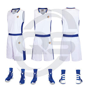 Tenue de basketball sur mesure grande taille, haute qualité, respirante, séchage rapide, 100% polyester, service OEM, ensembles de vêtements de basketball - Product Image 4