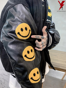 Smile Patch เสื้อแจ็คเก็ตผู้ชาย,แจ็คเก็ตแฟชั่นดีไซน์เท่ - Product Image 6