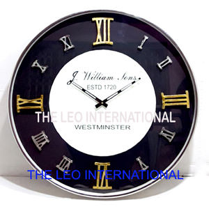 Horloge murale en acier inoxydable, élégante, silencieuse, analogique, mouvement à quartz, pour la maison, la chambre à coucher, le bureau - Product Image 6