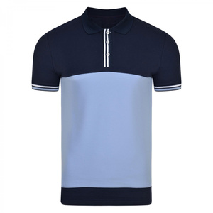 Camiseta de Manga Corta para Hombre, 100% Algodón, Corte Ajustado, Cuello Alto, Color Sólido, Transpirable, Informal, con Logotipo Personalizado, Talla Grande - Product Image 2