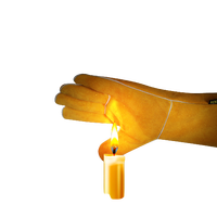 Gants de soudeur EN388 EN420 EN407 résistants à la chaleur extrême pour barbecue, four, soudage TIG MIG, en cuir, pour travaux lourds et industriels PK
