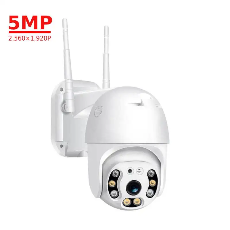 5MP kablosuz Pan Tilt kamera İnsan algılama izleme gözetim güvenlik kamerası Wifi açık kamera