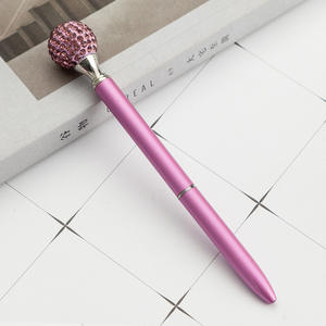 Bolígrafo De Metal de lujo para publicidad, bolígrafo de cristal con logotipo de oro rosa, Bola de diamante mágico personalizada, regalos de promoción, bolígrafo de piloto de empresa - Product Image 6