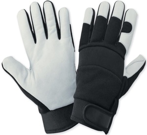 Gants de sécurité en cuir industriels pour la protection au travail, imperméables et résistants à la chaleur, avec fonction tactile - Product Image 1