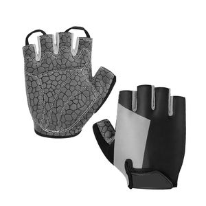 Guantes ligeros de Ciclismo de medio dedo para exteriores Material de cuero de estilo informal - Product Image 1