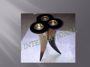 Support de bougie de Noël en os d'animal antique de style royal, fait à la main, écologique, forme personnalisable, décoration de la maison - Product Image 4