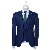 Setelan pakaian Formal bisnis pria, setelan Slim Fit pria desain baru untuk pengantin pria obral