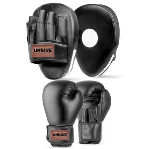 Kit de Boxeo de Cuero PU Ecológico con Logotipo Personalizado, Incluye Guantes de Boxeo y Almohadillas de Entrenamiento para Jóvenes, para Entrenamiento al Aire Libre - Product Image 3