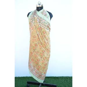 Hawaiian Floral Sarong Pareo Sarong Wrap <b>Swimsuit</b> Cover Ups Cotton Scarves Cotton Dupatta Stole Scarf <b>Skirt</b> Wrap Gift for Her - Product Image 4