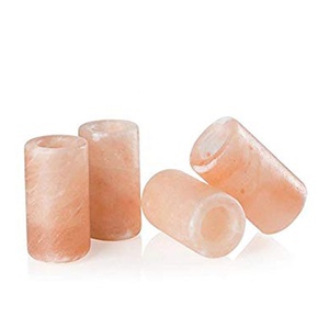 Sian Enterprises Natural Shot Glasses Made From Himalayan Rock Salt-Carved Geometric Shape Angel Theme-Home Wedding Decor Gift - Product Image 4