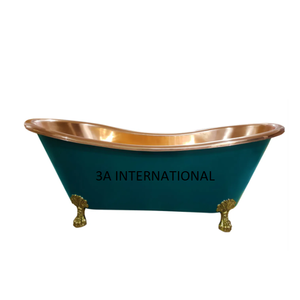 Meubles de salle de bain d'intérieur au design européen Baignoire en cuivre pour un bain confortable Baignoires modernes et élégantes à la mode - Product Image 1