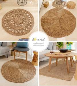 พรมสานจากหญ้าทะเลและผักตบชวาอเนกประสงค์สำหรับงานแสดงสินค้า งานฝีมือจากเวียดนาม - Product Image 4