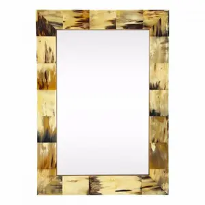 홈 장식용 벽걸이 형 거울 프레임 꽃을 독점 디자인 컬러 페인트 완성 된 중형 거울 프레임
