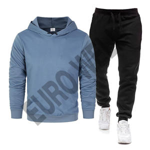 Chándal de diseño gráfico personalizado OEM, conjunto de Sudadera con capucha Essentials de talla grande, chándal en blanco de gran tamaño de algodón 100% - Product Image 6