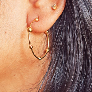 Top Selling 925 Sterling <b>Silver</b> Fine <b>Hoop</b> Earrings Black Rhodium Plain Design Dainty Classic Party Jewellery-ESG-003 Black - Product Image 6