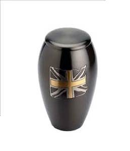 Pot en laiton pur pour crinière, conteneur commémoratif de urn, Pot pour ash et reliques de la fabrication indienne - Product Image 1