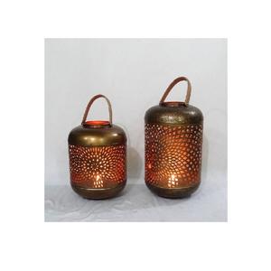 Perforated Metal <b>Lanterns</b> <b>Candle</b> Holder Modern Gold Geometric Indoor or <b>Outdoor</b> Party Decor <b>for</b> <b>Candle</b> Holder <b>Lantern</b> - Product Image 2