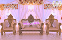 Muebles especiales para bodas, trono de rey y reina, sofá para novios, silla de diseño, juego de sofás de madera para bodas, EE. UU.