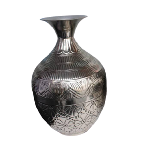 Metal Silver <b>Texture</b> Flower <b>Vase</b> and Pots for Home Hotels Motels and Restaurant Decor Modern European Metal Tabletop Flower <b>Vase</b> - Product Image 6