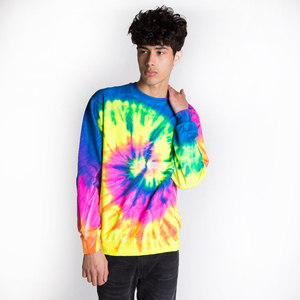 เสื้อสเวตเตอร์ผูกโบว์สีนีออนสำหรับฝนเสื้อสเวตเชิ้ตย้อมสีแบบลำลองดีไซน์แบบ2025 - Product Image 1