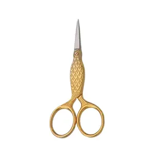 Professional Gold Handle Fancy Scissor For Personal Care
