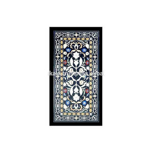 Mesa de comedor con incrustaciones de mármol - Product Image 1