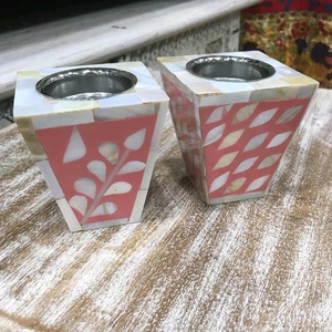 Portavelas con quemador de Incrustaciones de nácar hecho a mano de calidad superior para el hogar decorativo Navidad disponible precio al por mayor - Product Image 3