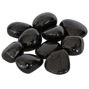 Pierre de Tourmaline noire en cristal naturel, pieds de boule de guérison, d'agate, vente en gros - Product Image 1