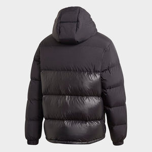 Abrigos acolchados de contraste personalizados para hombre, chaqueta de burbuja, chaqueta cálida de invierno para hombre, chaqueta de burbuja de hombre con cremallera de color personalizado sólido - Product Image 2