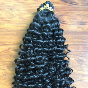 มัดผมลอนลึกสำหรับต่อผมบริสุทธิ์100% ยังไม่ได้แปรรูป - Product Image 1