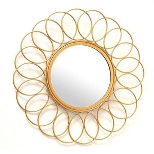 Good Selling Iron <b>Mirror</b> Art <b>Irregular</b> Circular Living Room Metal Frame Wall <b>Mirror</b> Decor Christmas Vintage Luxury Space Casual - Product Image 3