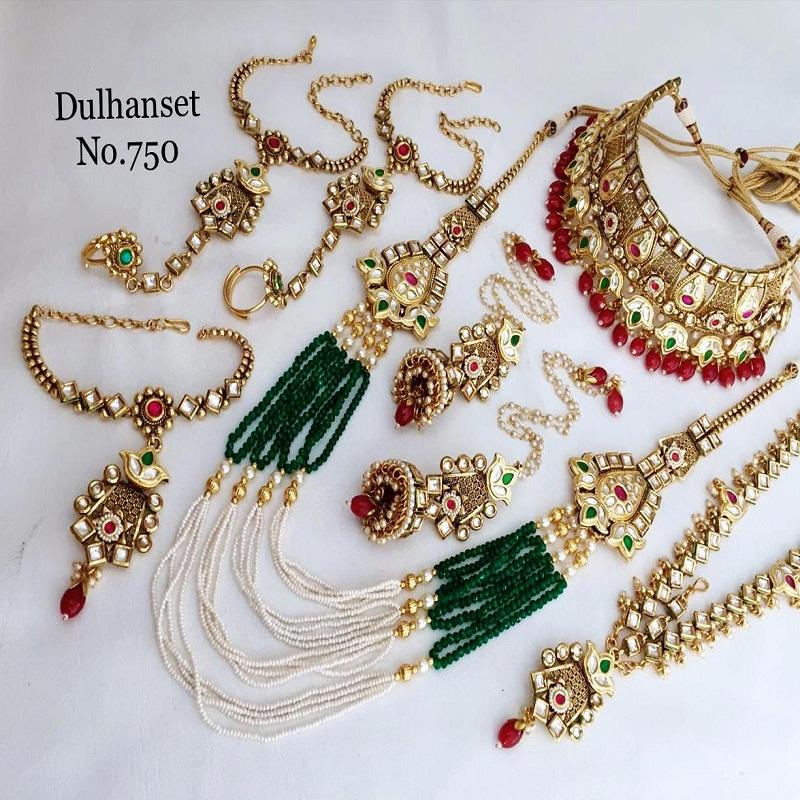 Indian Wedding Bridal Jewellery High Brass Gold Plated