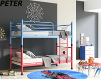 Lit superposé en métal turc sans taxes, extensible avec rangement, design classique de luxe, idéal pour les écoles du Royaume-Uni et les appartements – Mobilier de maison