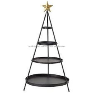 Ornamento colgante de alambre de Metal para Navidad, soporte de exhibición de árbol, Halloween, negro - Product Image 4